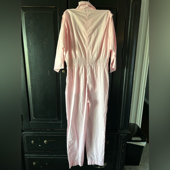 Vintage 80s Pastel Pink Jumpsuit. S-M, 6-10. - Picture 2 of 3